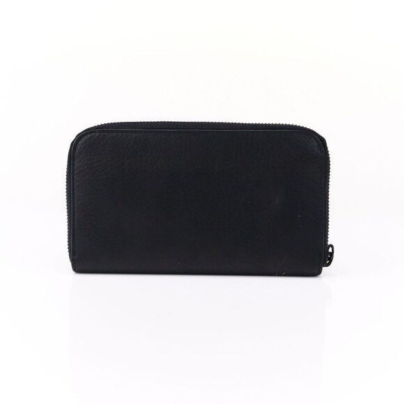 Marc by Marc Jacobs Pebble Leather Long Wallet Black Purple Unisex - Picture 7 of 13